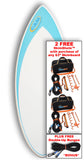 CAM Fiber 52" Fiberglass Skimboard with 2 FREE SkimShots™ & Double-Up Bungee