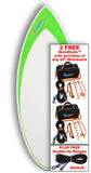 CAM Fiber 52" Fiberglass Skimboard with 2 FREE SkimShots™ & Double-Up Bungee