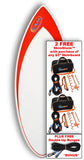CAM Fiber 52" Fiberglass Skimboard with 2 FREE SkimShots™ & Double-Up Bungee