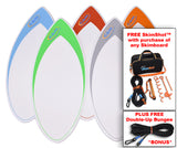 CAM Fiber 48" Fiberglass Skimboard with FREE SkimShot™ & Double-Up Bungee