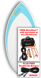 CAM Fiber 48" Fiberglass Skimboard with FREE SkimShot™ & Double-Up Bungee