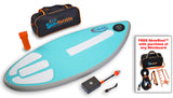 Skimflatable™ 44 inch - Rigid Inflatable 2-in-1 Skimboard / Bodyboard for up to 90 lbs with FREE SkimShot™