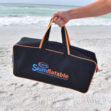 Skimflatable™ 48 inch - Rigid Inflatable 2-in-1 Skimboard / Bodyboard for up to 120 lbs with FREE SkimShot™ & Double-Up Bungee