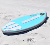 Skimflatable™ 44 inch - Rigid Inflatable 2-in-1 Skimboard / Bodyboard for up to 90 lbs with FREE SkimShot™