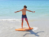 2-in-1 Soft Top Skimboard / Bodyboard for up to 120 lbs with FREE SkimShot™ & Double-Up Bungee