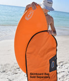 2-in-1 Soft Top Skimboard / Bodyboard for up to 120 lbs with FREE SkimShot™ & Double-Up Bungee