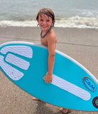 Skimflatable™ 44 inch - Rigid Inflatable 2-in-1 Skimboard / Bodyboard for up to 90 lbs with FREE SkimShot™