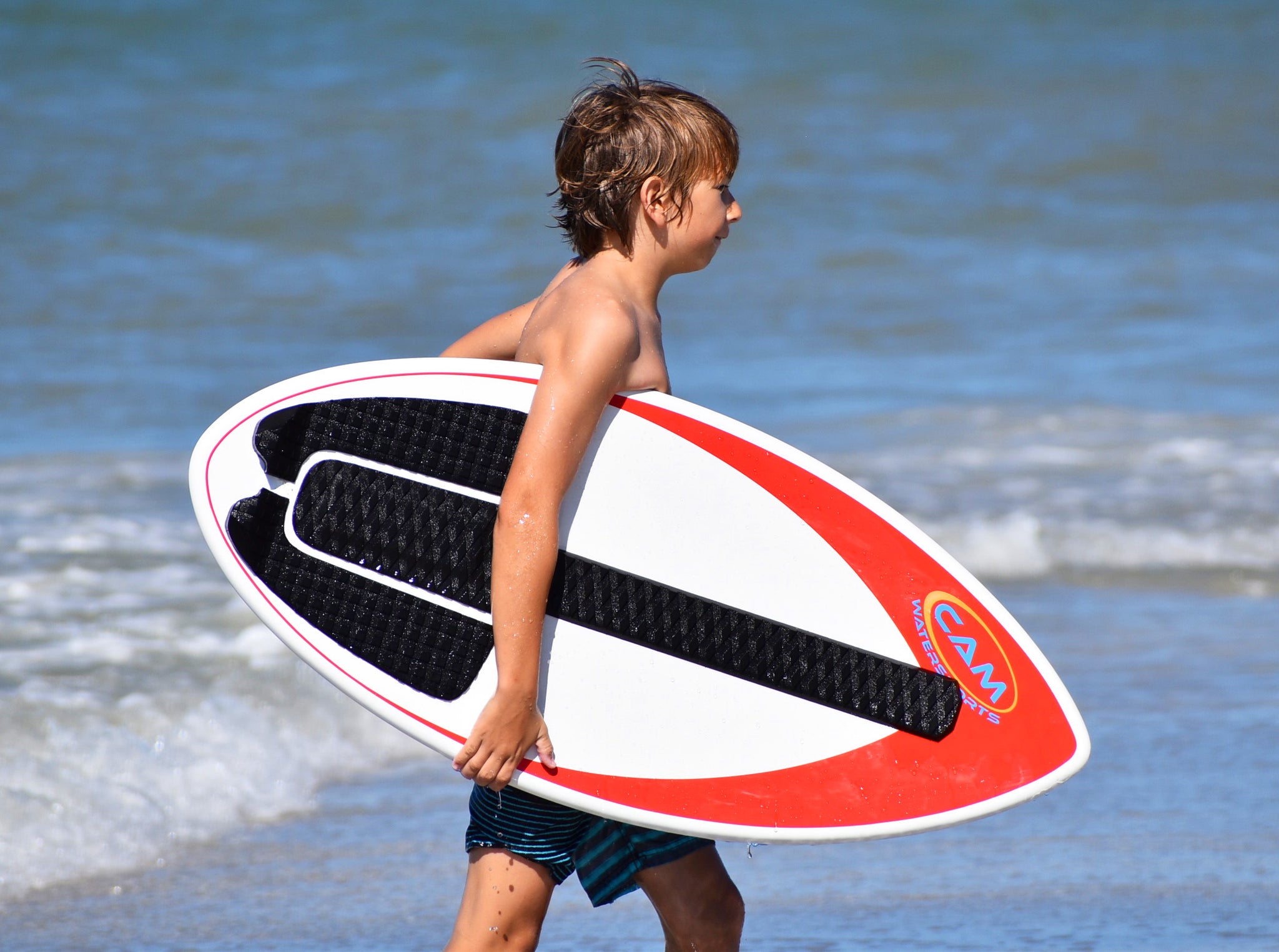 CAM Fiber 48 Fiberglass Skimboard with FREE SkimShot Double Up Bun CAM Watersports